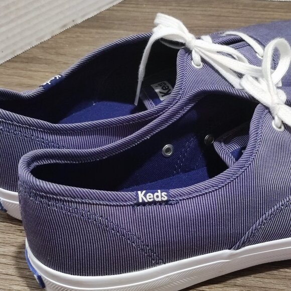 Keds Comfort Sneaker women's s sz 10 Purple stripes Streetwear Tennis Shoe - Picture 6 of 13